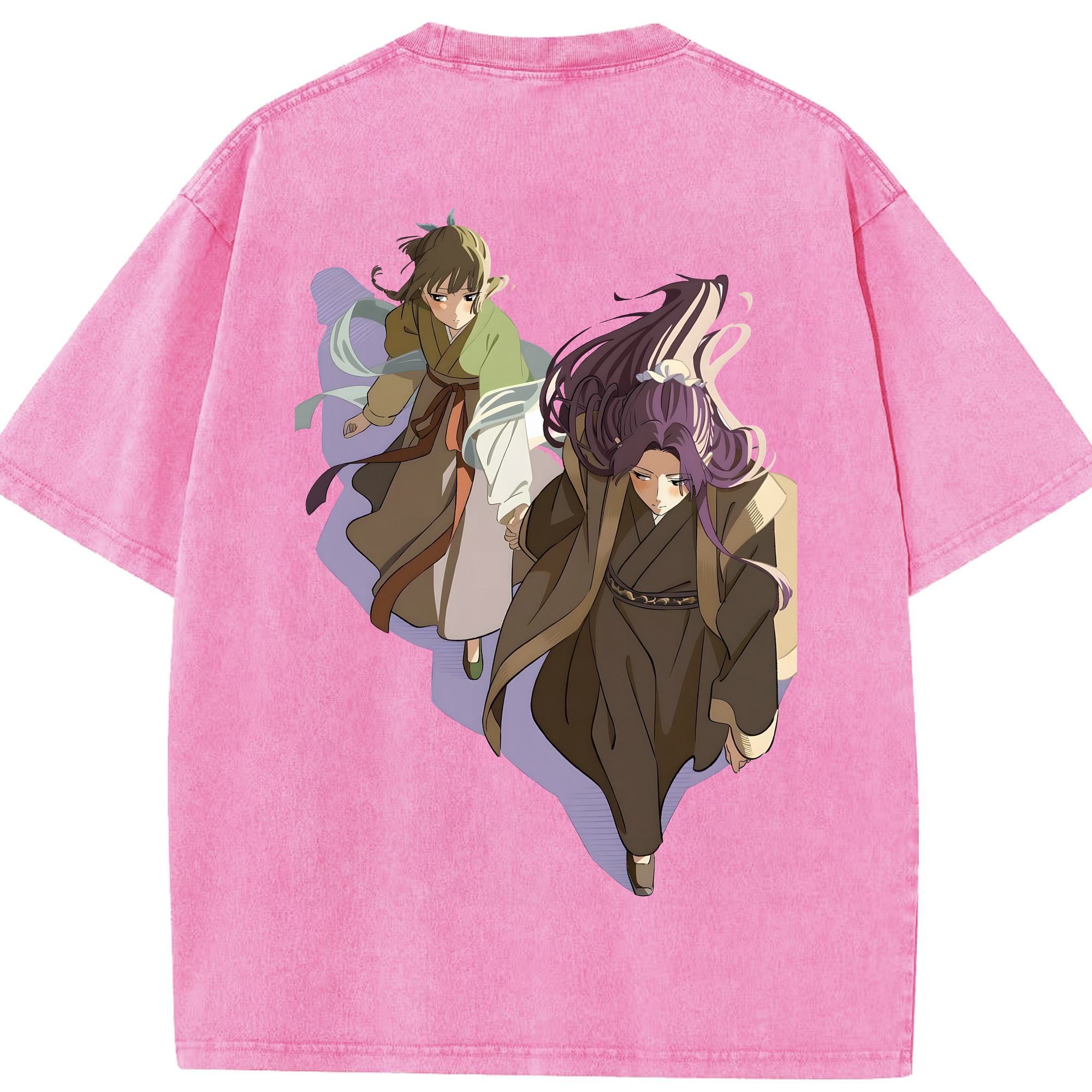 （画像用） 薬屋のひとりごと The Apothecary Diaries 綿100% ヴィンテージ風 半袖Tシャツ（背面プリント）